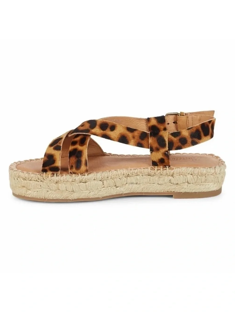 Madewell Malia Espadrille Sandal in Calf Hair Size 8